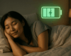 Femme en train de dormir paisiblement.